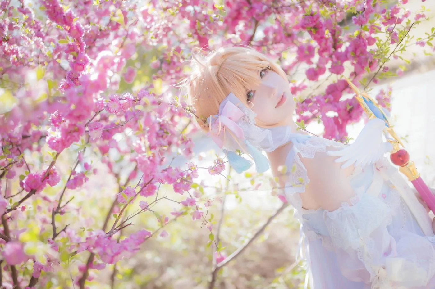 渊秧 – NO.24 魔卡少女樱-木之本樱中华风洋装同人cos [10P]插图7